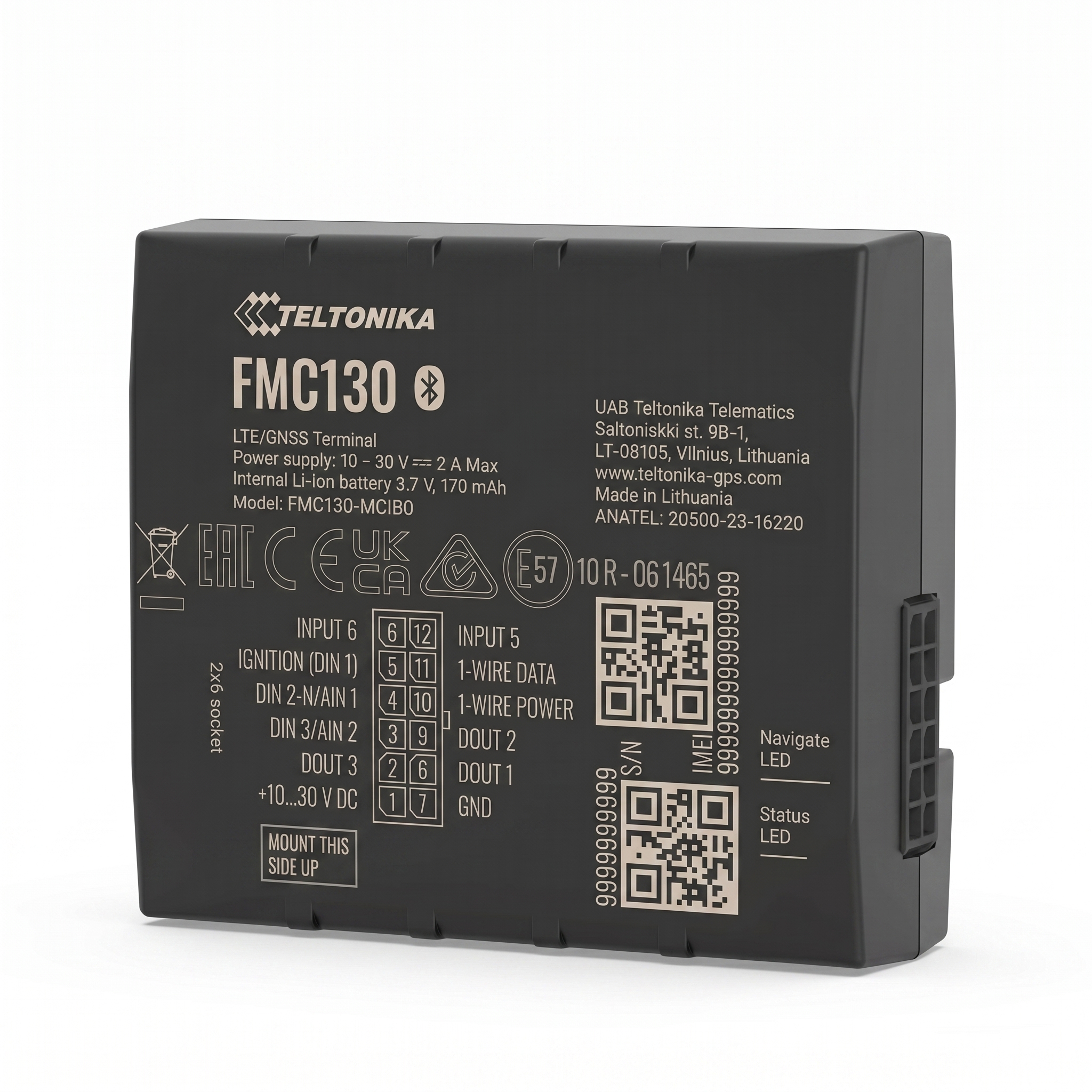 Rastreador GPS Teltonika FMC130 – 4G LTE Compacto